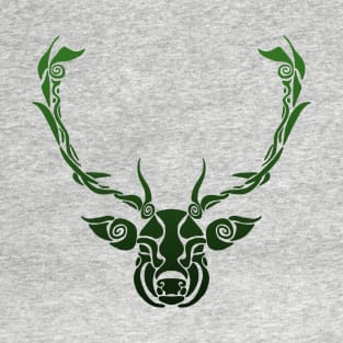 Shapes and Swirls Deer Head T-Shirt